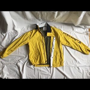 Yellow/white/navy Windbreaker jacket